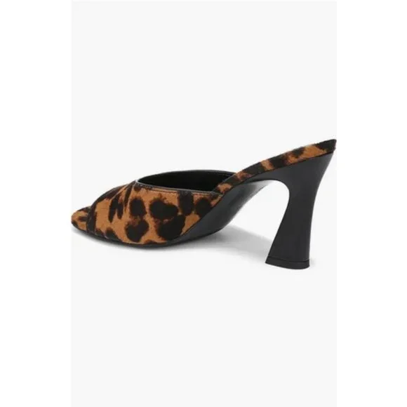 💕FAVORITE DAUGHTER Katharin Calf Hair Sandal Brandy Brown Leopard Print 11 NWT